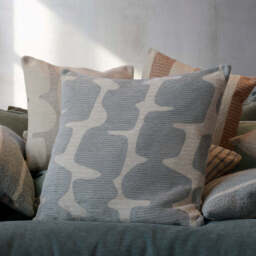 Large Ariel Cushion, Blue