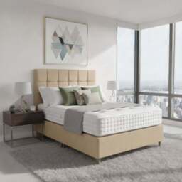 Arighi Bianchi Broadway Bed, Super King / Beige - thumbnail 1
