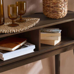 Tiffany Fluted Console Table, Walnut - thumbnail 4