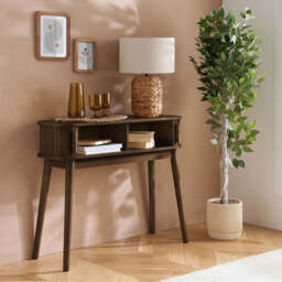 Tiffany Fluted Console Table, Walnut - thumbnail 2