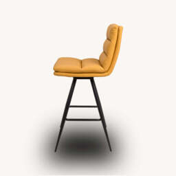 Bay Ridge Swivel Bar Stool, Yellow - thumbnail 3