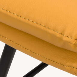 Bay Ridge Swivel Bar Stool, Yellow - thumbnail 4