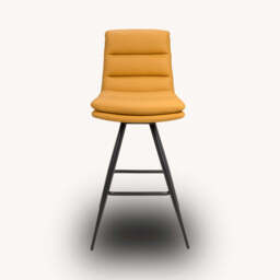 Bay Ridge Swivel Bar Stool, Yellow - thumbnail 2