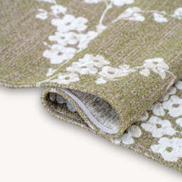 Sakura Circle Rug, Green / 140cm Circle - thumbnail 3