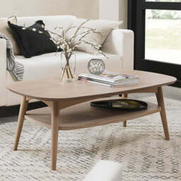Brondby Scandi Oak Coffee Table with Shelf