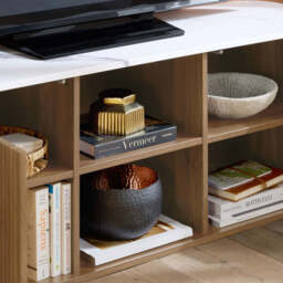 Rosalia Large TV Unit, Oak - thumbnail 2
