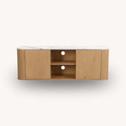 Rosalia Large TV Unit, Oak - thumbnail 4