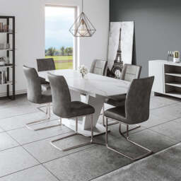 Cordova 180-220cm Extending Dining Table, White