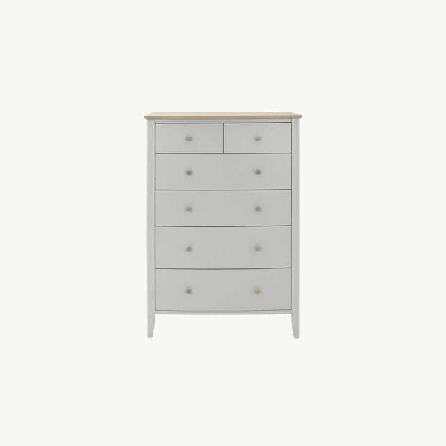 Runswick Scandi Oak & Soft Grey 4&2 Drawer Chest
