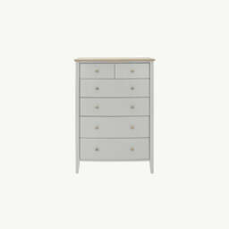 Runswick Scandi Oak & Soft Grey 4&2 Drawer Chest