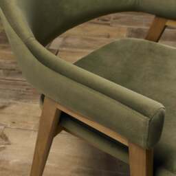 Highgate Rustic Oak Armchair, Brown - thumbnail 2
