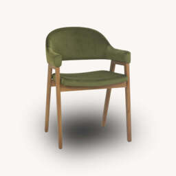 Highgate Rustic Oak Armchair, Brown - thumbnail 4