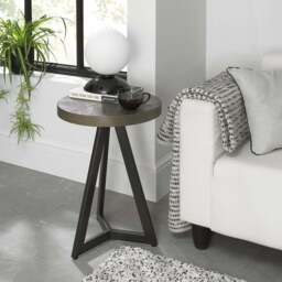 Glendale Fumed Oak Lamp Table - thumbnail 1