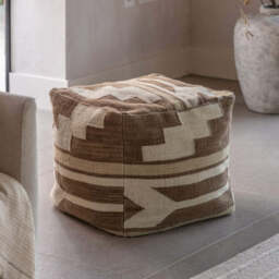 Falun Tonal Biscuit Pouffe - thumbnail 1