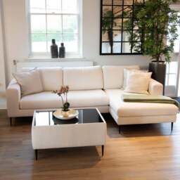 Amaya Footstool with Glass Top - thumbnail 3
