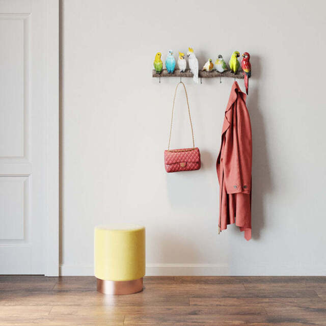 Exotic Bird Coat Rack - image 1