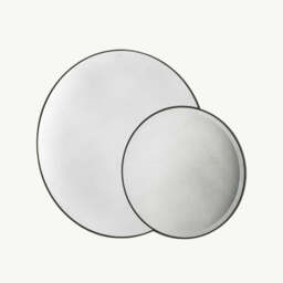Orlando Double Circle Mirror, Black - thumbnail 2