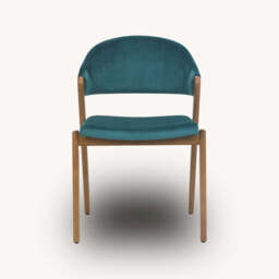 Highgate Rustic Oak Dining Chair, Blue - thumbnail 4