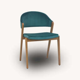 Highgate Rustic Oak Dining Chair, Blue - thumbnail 3
