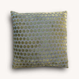 Hex Cut Cushion, Green - thumbnail 3