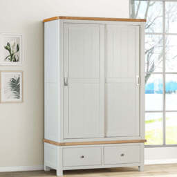 Rutland Painted 2 Drawer Wardrobe