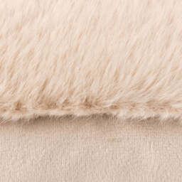 Faux Fur Cushion, Brûlée - thumbnail 3