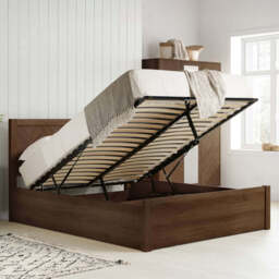 Challis Ottoman Bed, Walnut / King