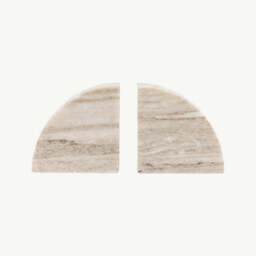 Marble Bookend Set of 2, Beige - thumbnail 1