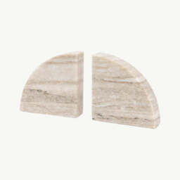 Marble Bookend Set of 2, Beige - thumbnail 4