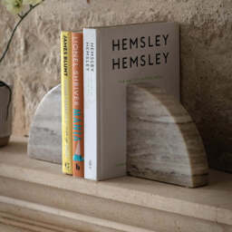 Marble Bookend Set of 2, Beige - thumbnail 2