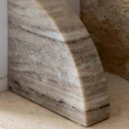 Marble Bookend Set of 2, Beige - thumbnail 3