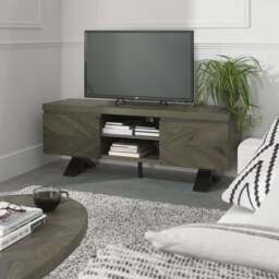 Glendale Fumed Oak Entertainment Unit