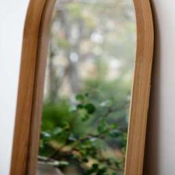 Delhi Leaner Mirror, Oak - thumbnail 2