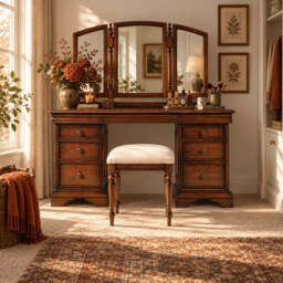 Kingston Dressing Table with Mirror
