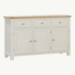 Rutland Painted 3 Door Sideboard - thumbnail 3