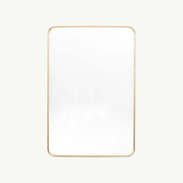 Bordeaux Rectangular Mirror, Gold