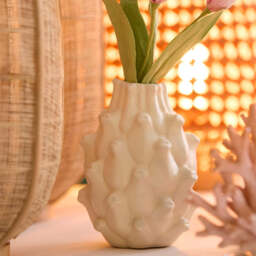 Cream Artichoke Vase, Small - thumbnail 2