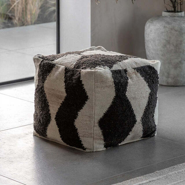 Visby Monochrome Pouffe - image 1