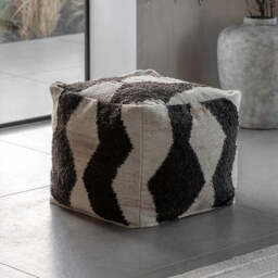 Visby Monochrome Pouffe