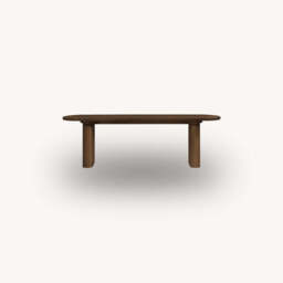 Tiffany Fluted Dining Bench, Walnut - thumbnail 1