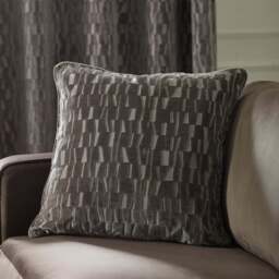 Titan Velvet Cushion, Beige - thumbnail 1
