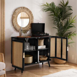Arlington 2DR Sideboard, Black - thumbnail 2