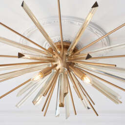 Handforth Brass Flush Light - thumbnail 2