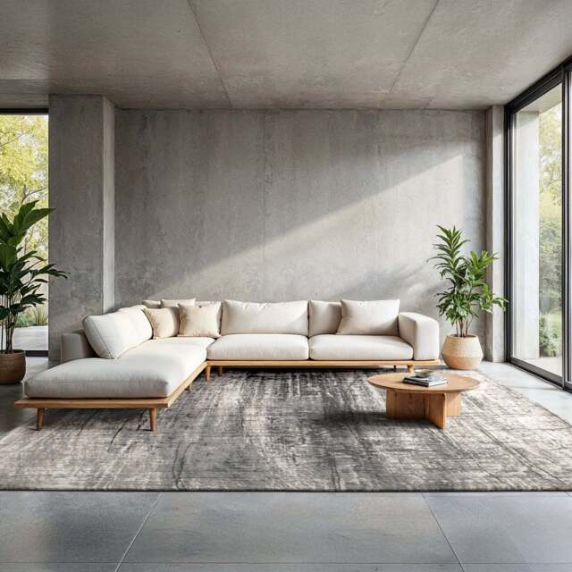 Madmen Griff Rug, 1.7m x 2.4m / Dark Grey