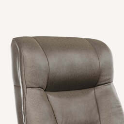 Martha Reclining Chair and Footstool, Large / Brown - thumbnail 4