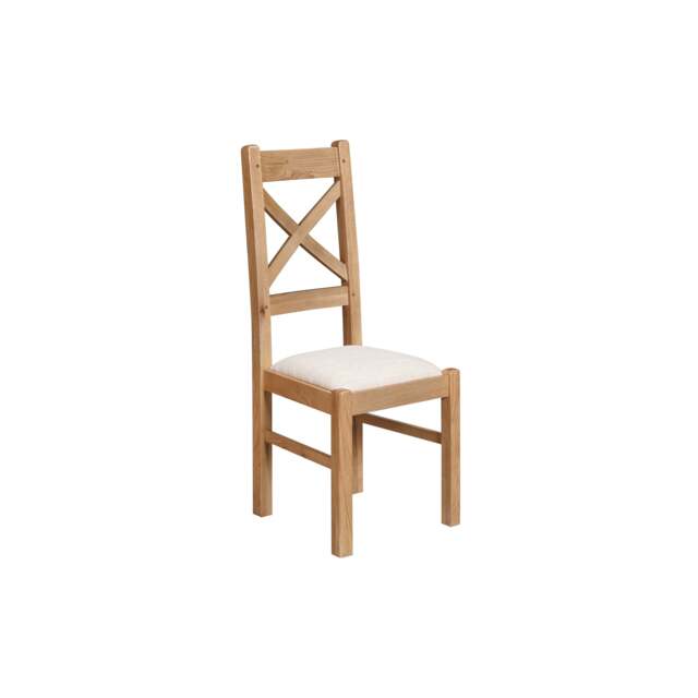 Medway Oak Cross Back Dining Chair - image 1