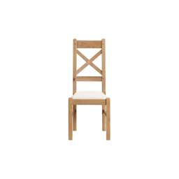 Medway Oak Cross Back Dining Chair - thumbnail 2