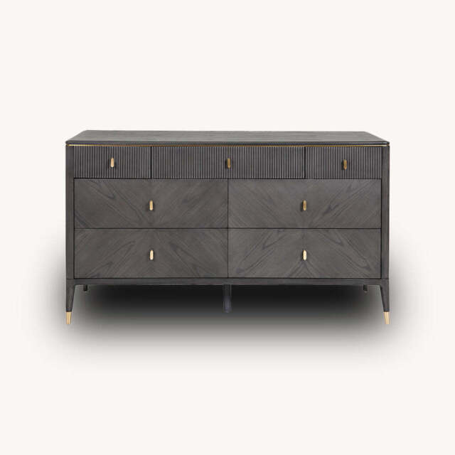 Dante 7 Drawer Chest, Black