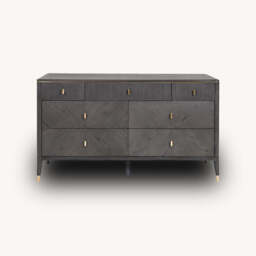 Dante 7 Drawer Chest, Black