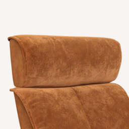 Pheobe Reclining Chair and Footstool, Medium / Orange - thumbnail 3